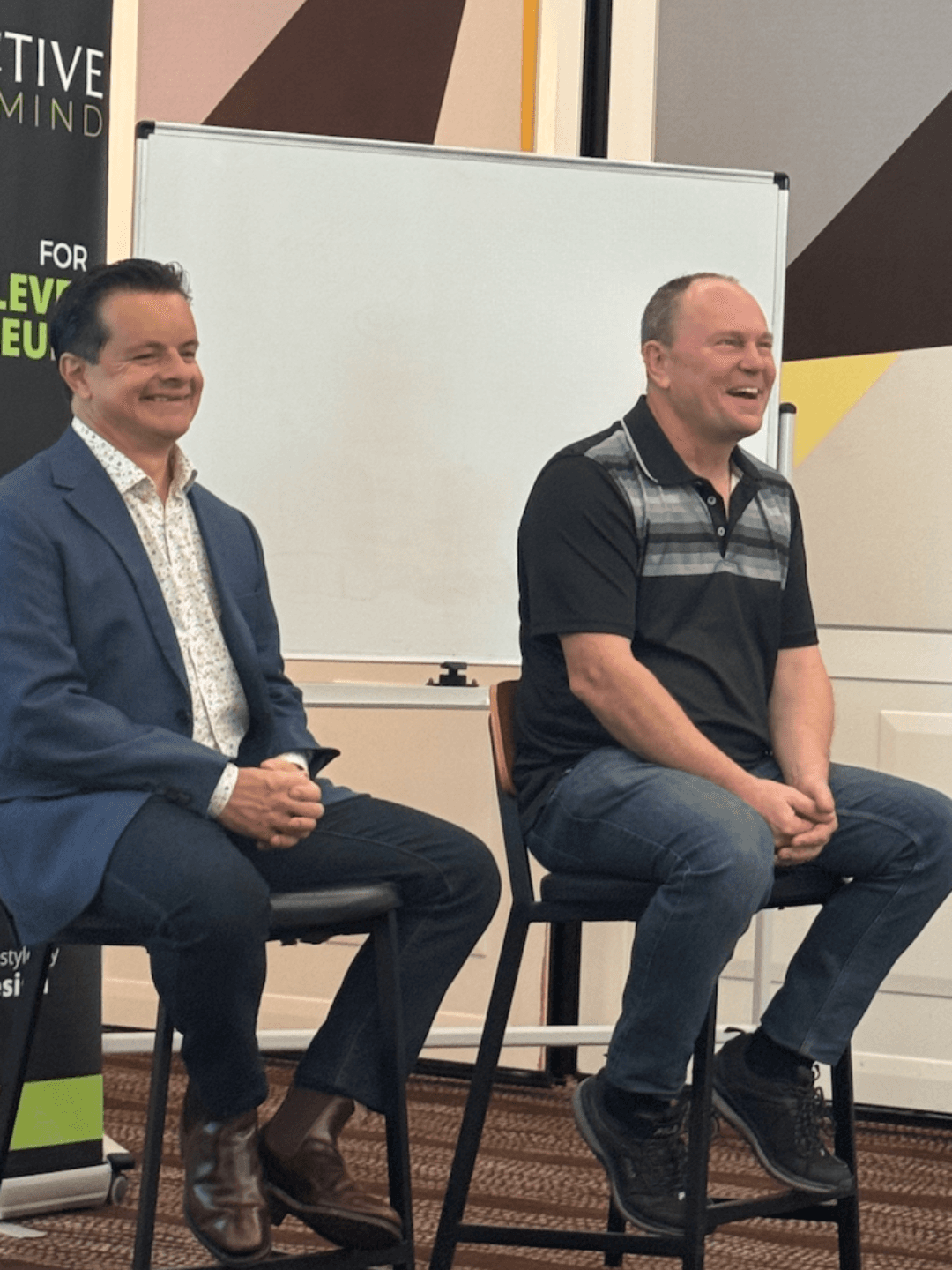 Greg Cassar and Rod at a Collective Mastermind event